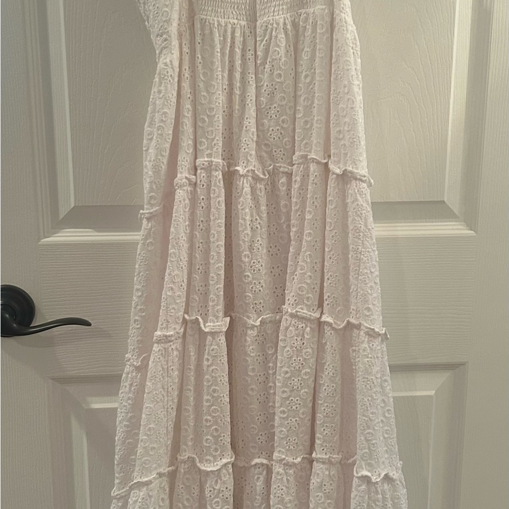 1. State White Eyelet Midi Dress
